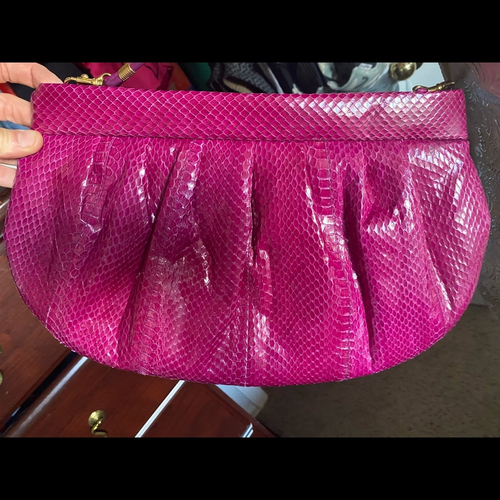 Vintage snake skin purse made in the USA